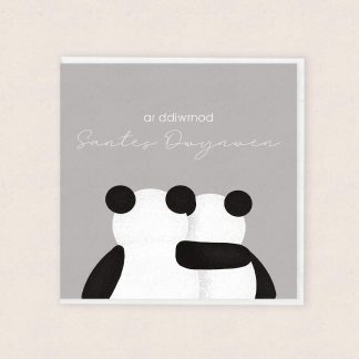 Panda Cardiau Santes Dwynwen Cymraeg Welsh Cards