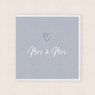 Mrs & Mrs Wedding Card - Cardiau Cymraeg