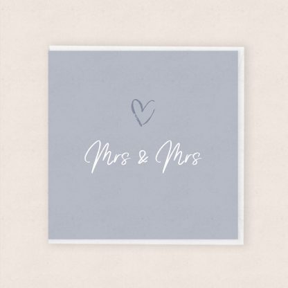 Mrs & Mrs Wedding Card - Cardiau Cymraeg