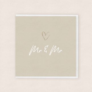 Mr & Mr Wedding Card - Cardiau Cymraeg