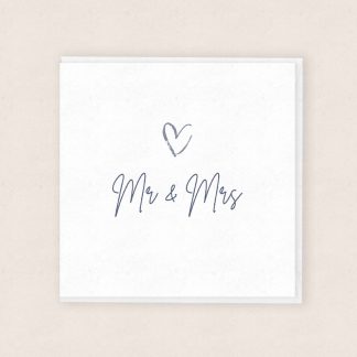 Mr & Mrs Wedding Card - Cardiau Cymraeg