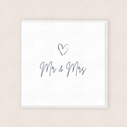 Mr & Mrs Wedding Card - Cardiau Cymraeg