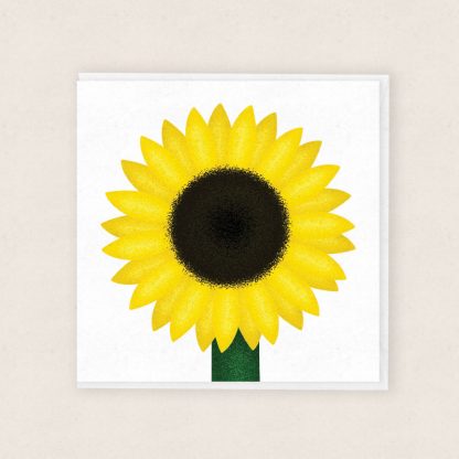 Cardiau Cymraeg Sunflower Card Carden Blodyn yr Haul