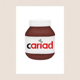 Printiau Cymraeg Cariad Nutella Welsh Love Prints A4