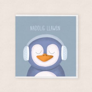 Penguin Cardiau Nadolig Cymraeg Welsh Christmas Cards