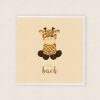 Giraffe Cardiau Babi Newydd Cymraeg Welsh Baby Cards