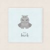 Hippo Cardiau Babi Newydd Cymraeg Welsh Baby Cards