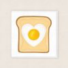 Heart Shaped Egg on Toast Card - Cardiau Cymraeg