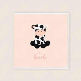 Buwch Bach - Cardiau Babi Newydd Cymraeg Welsh Baby Cards