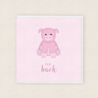 Mochyn Bach - Cardiau Babi Newydd Cymraeg Welsh Baby Cards