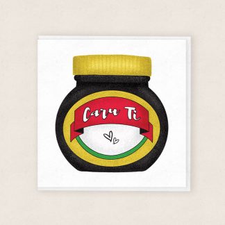 Carden Cariad Marmite Cymraeg - Welsh Love Card