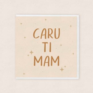 Sul y Mamau Caru Ti Mam Love You Mum Mother's Day Cardiau Cymraeg