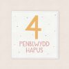Penblwydd Hapus 4 Oed Happy 4th Birthday Cardiau Cymraeg