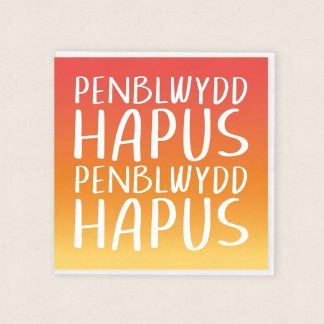 Welsh Birthday Card Carden Penblwydd Cymraeg